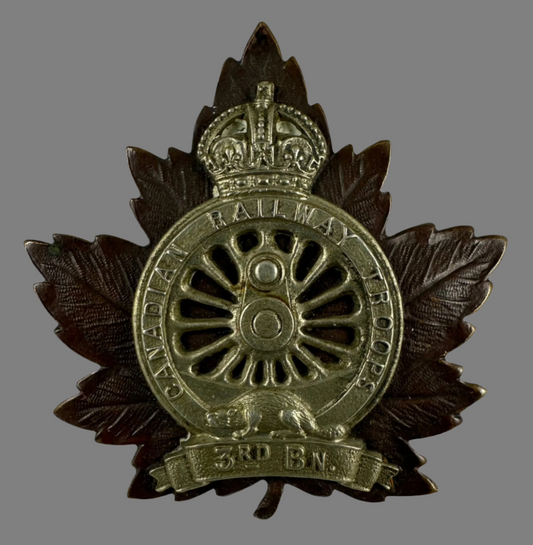 WWI - 3rd Canadian Railway Troops Cap Badge