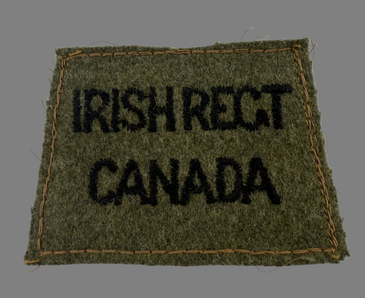 Canadian WWII - Irish Regiment of Canada Slip-On Shoulder Title