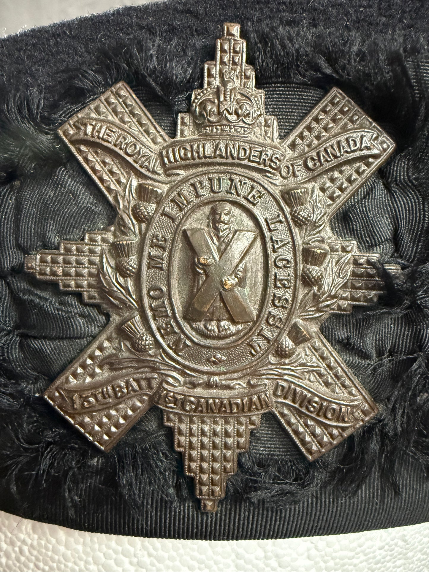Canadian - WWI - Glengarry Cap - 13th Battalion Canadian Expeditionary Force (Royal Highlanders of Canada)