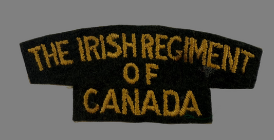 Canadian WWII - Irish Regiment of Canada Embroidered Shoulder Title