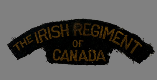 Canadian WWII - Irish Regiment of Canada Embroidered Shoulder Title