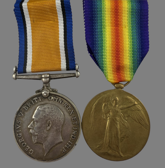 WWI Pair to 25th Canadian Infantry Battalion - Ross - KIA