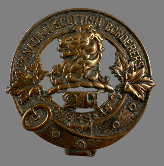 WWI - CEF - 241st Canadian Infantry Battalion (Canadian Scottish Borderers) Cap Badge