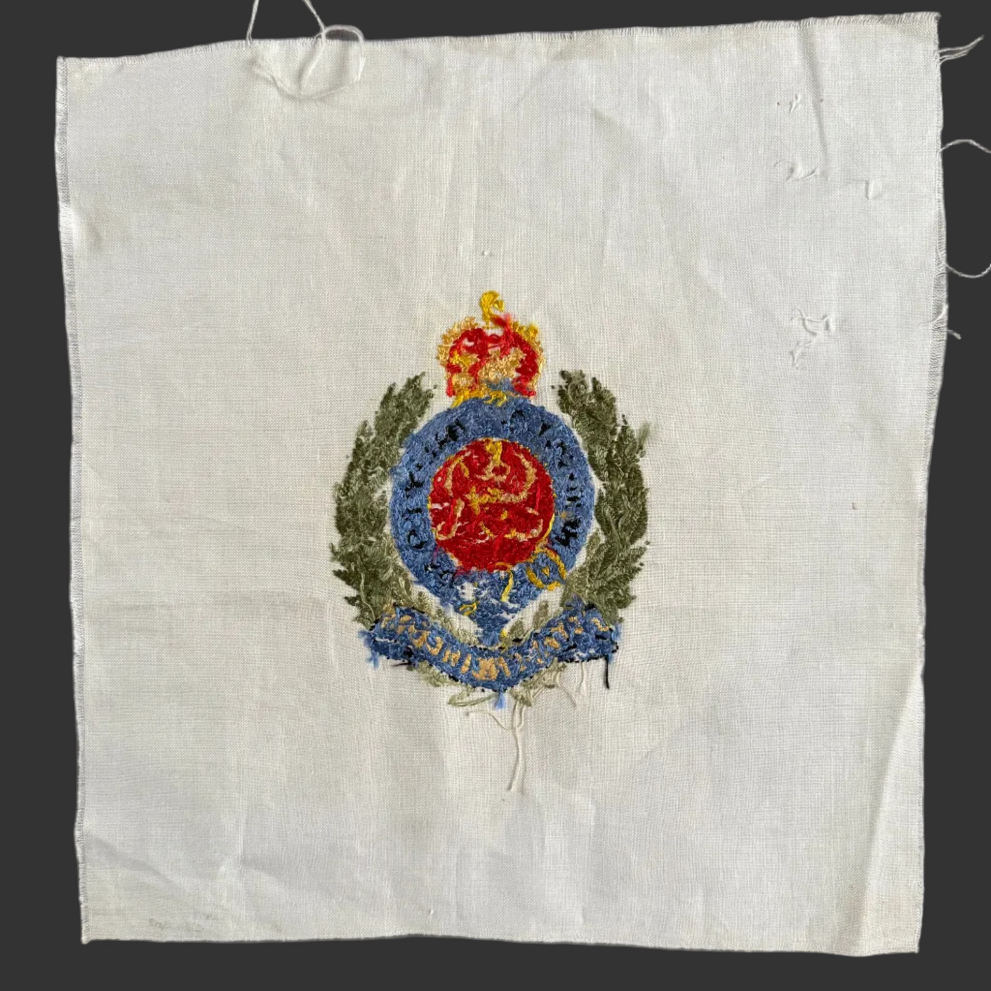 British - WWI - Royal Engineers - Hand Embroidered Badge