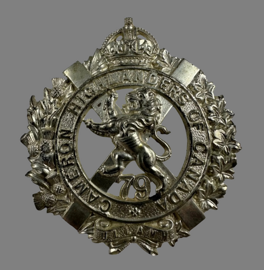 Pre-WW1/WWI - 79th Cameron Highlanders of Canada / 43rd Canadian Infantry Battalion Officer's Cap Badge