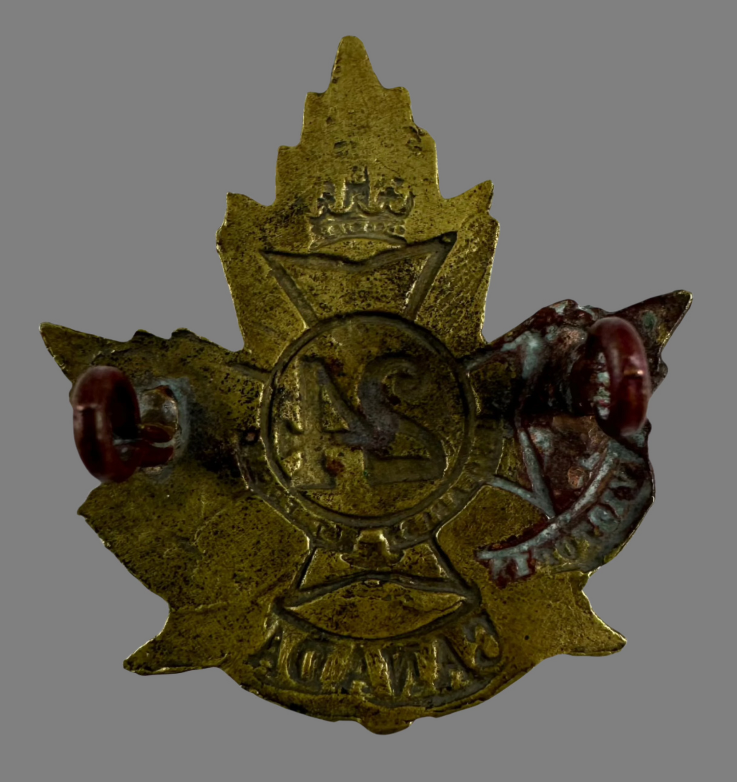 WWI - 24th Canadian Infantry Battalion (Victoria Rifles) Cap Badge