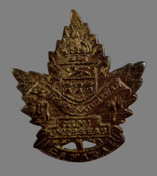WWI - 46th Canadian Infantry Battalion (South Saskatchewan) Cap Badge
