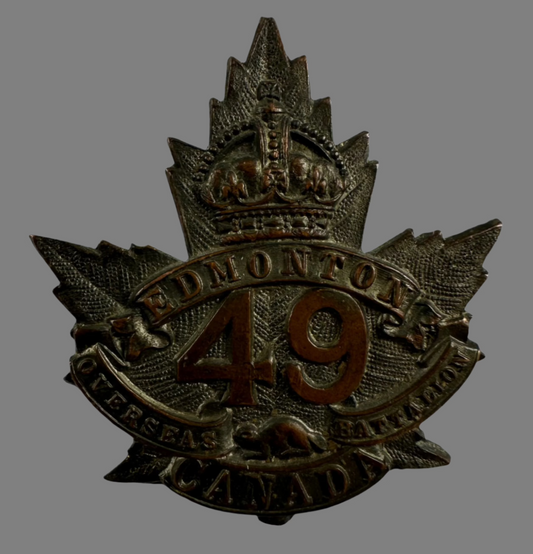 WWI - 49th Canadian Infantry Battalion Cap Badge