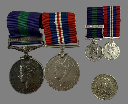 WWII / Post War Medal Group - Royal Armoured Corps - Treacher - Newfoundland Interest