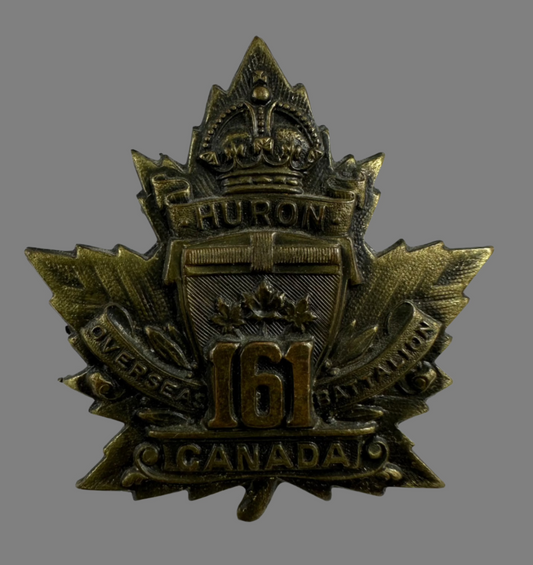WWI - 161st Canadian Infantry Battalion Cap Badge