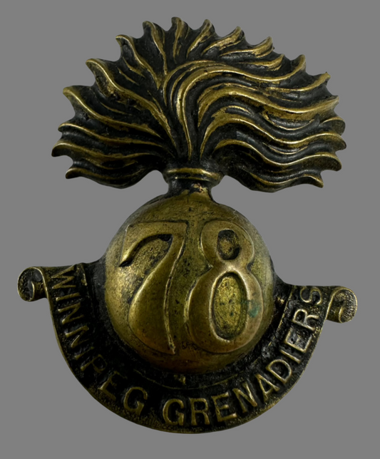 WWI - 78th Canadian Infantry Battalion (Winnipeg Grenadiers) Cap Badge
