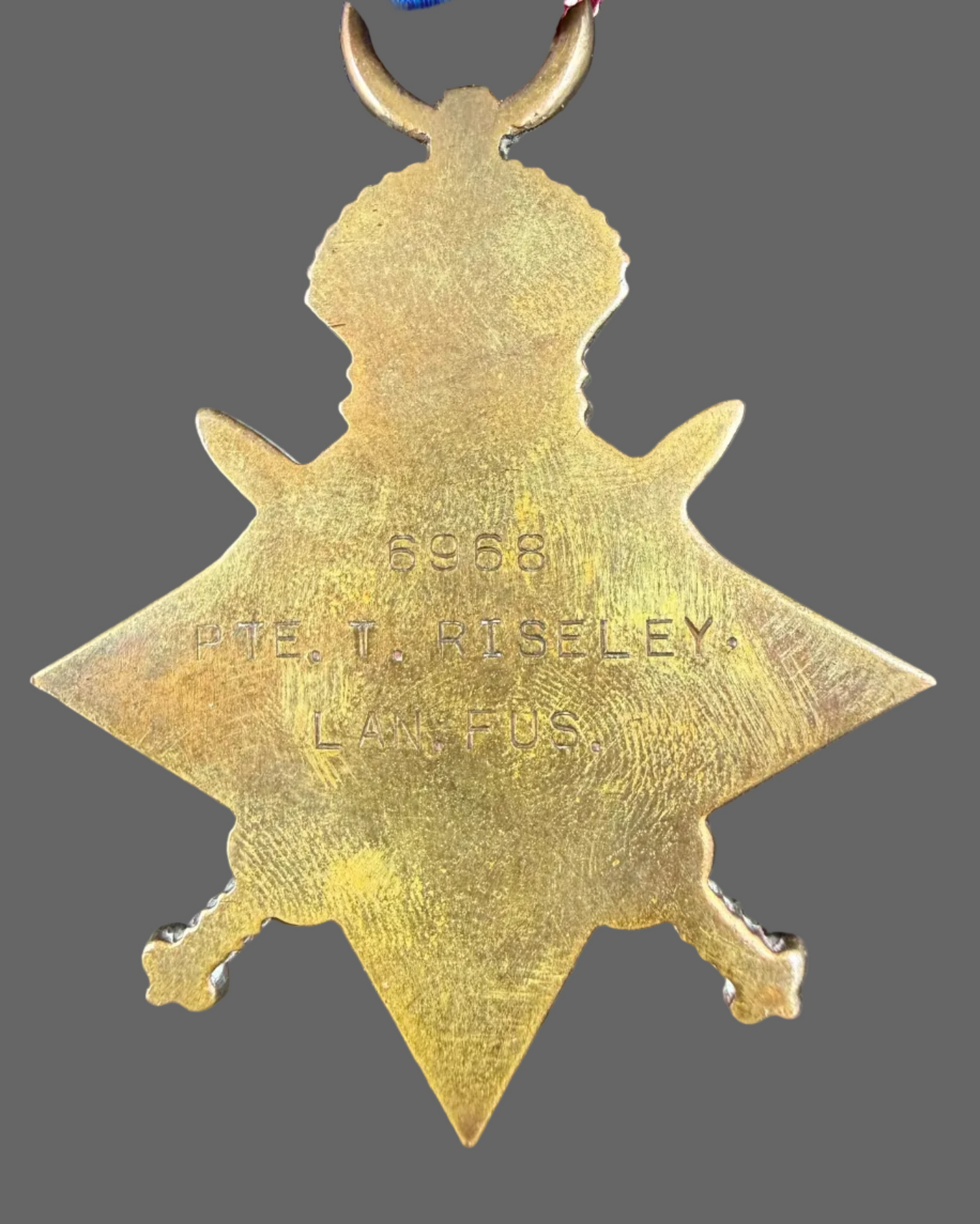 British - WWI - 1914-15 Star Medal to Lancashire Fusiliers - KIA 1916 - Riseley