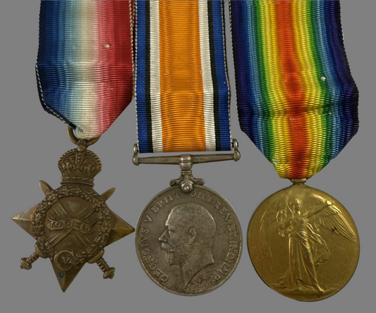 WWI 1914-15 Trio to 24th Canadian Infantry Battalion - Tickell - Vimy Ridge Casualty