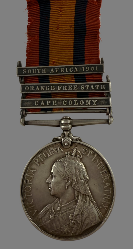 Queen's South Africa Medal - Worcestershire Regiment - Patrick - Sergeant Drummer