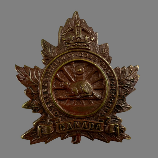 WWI - Overseas Railway Construction Corps Cap Badge