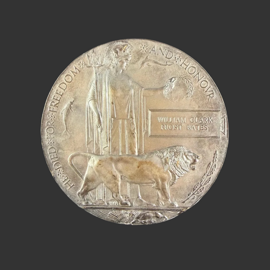 British – WWI – Memorial Plaque – 122nd Siege Battery Royal Garrison Artillery – William Clark-Frost Bates
