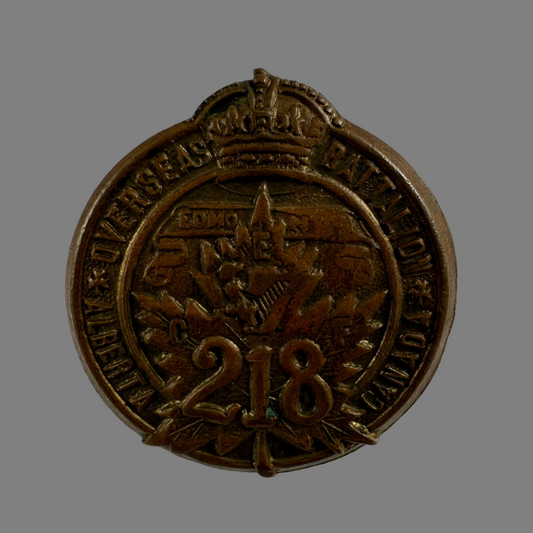 WWI - 218th Canadian Infantry Battalion (Edmonton Irish) Collar Badge