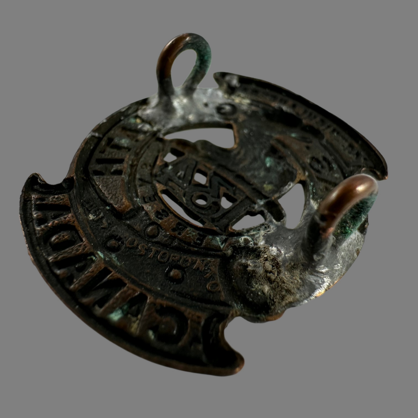 WWI - 134th Canadian Infantry Battalion (48th Highlanders) Collar Badge - Browning Copper