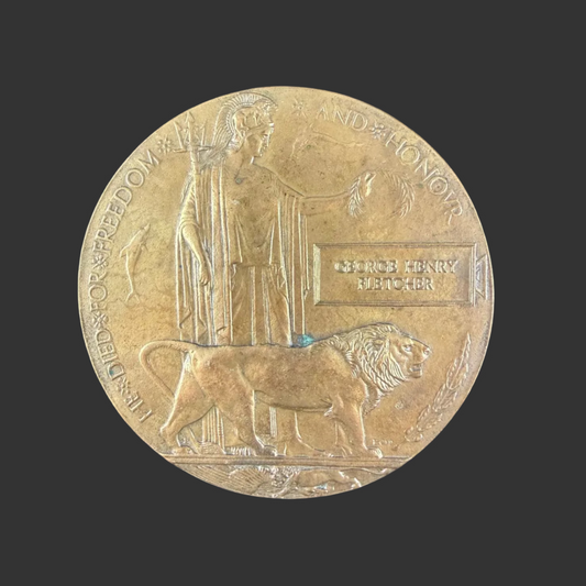 British – WWI – Memorial Plaque – George Henry Fletcher