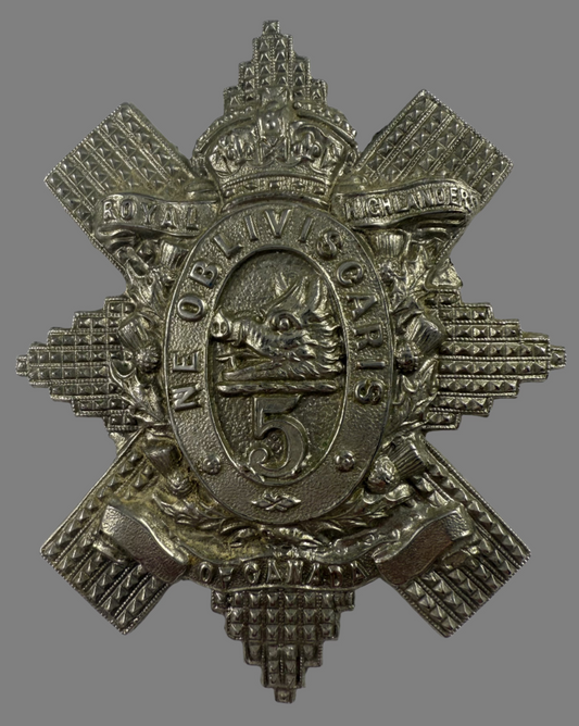 Canadian Militia Victorian - 5th Regiment Royal Highlanders of Canada Bonnet Badge