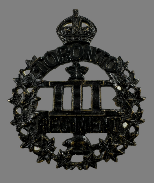 WWI - 3rd Canadian Infantry Battalion (Toronto Regiment) Cap Badge