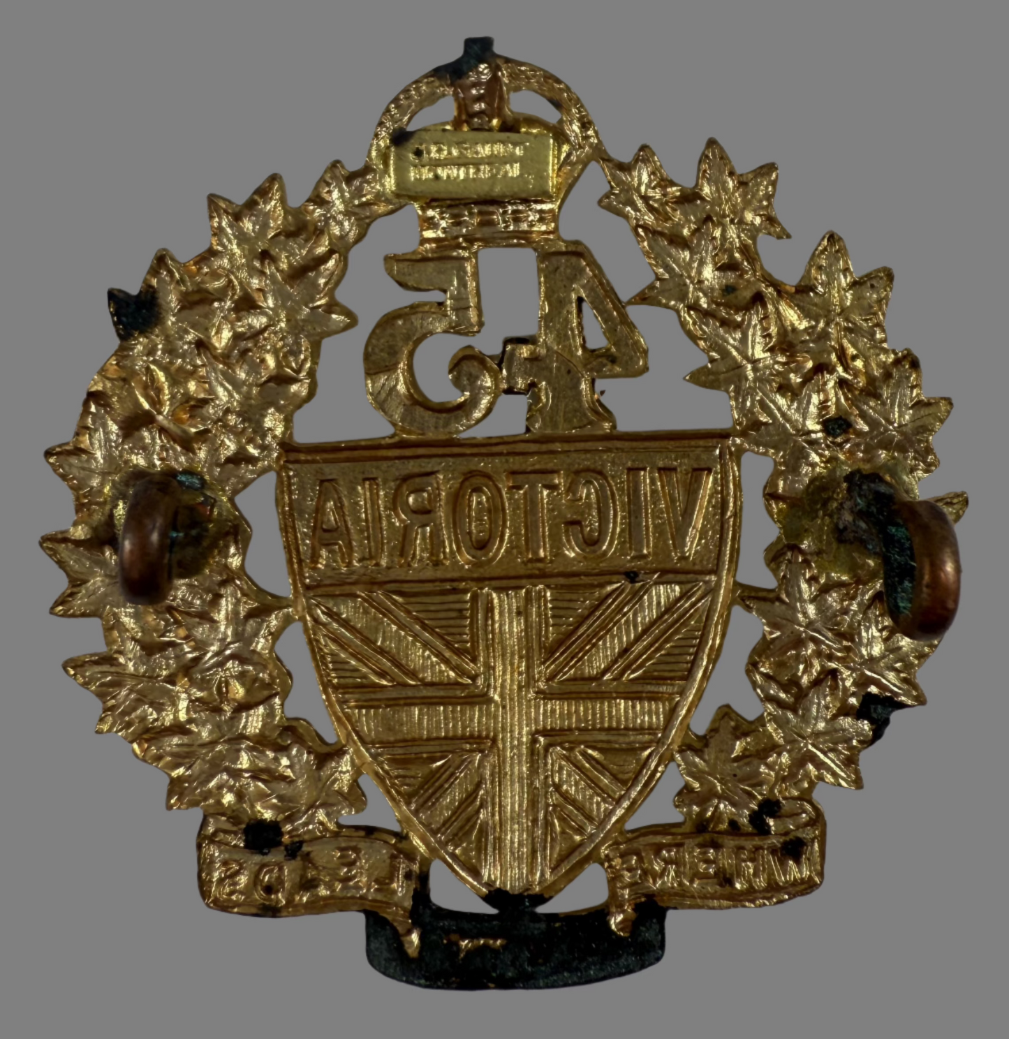 Canadian Militia Victorian - 45th Victoria Regiment Cap Badge
