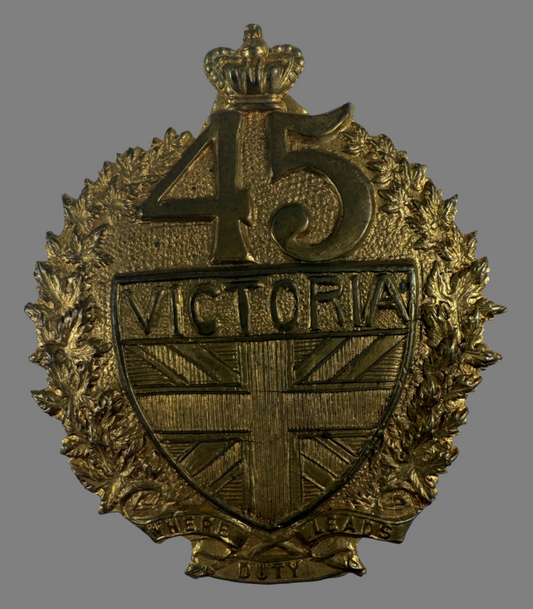 Canadian Militia Victorian - 45th Victoria Regiment Cap Badge