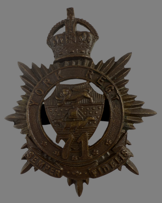 Canadian Pre-WWI - 71st York Regiment Cap Badge
