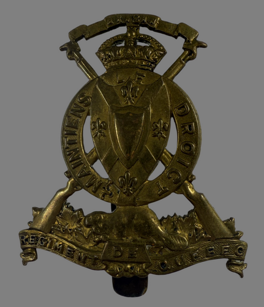 Canadian WWII - Le Regiment de Quebec Cap Badge