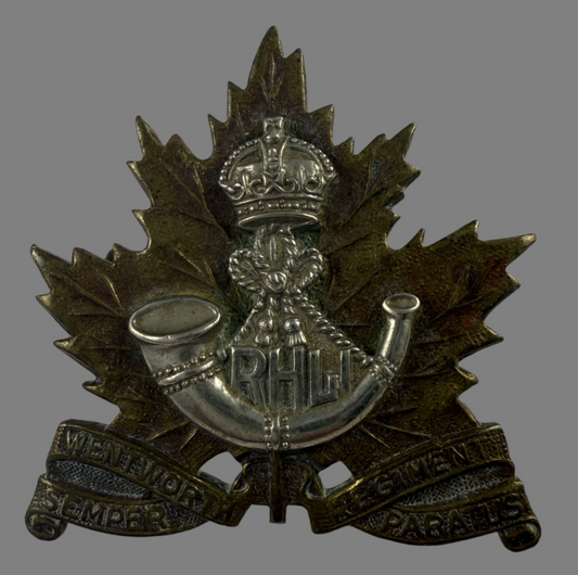 Canadian WWII - Royal Hamilton Light Infantry Cap Badge