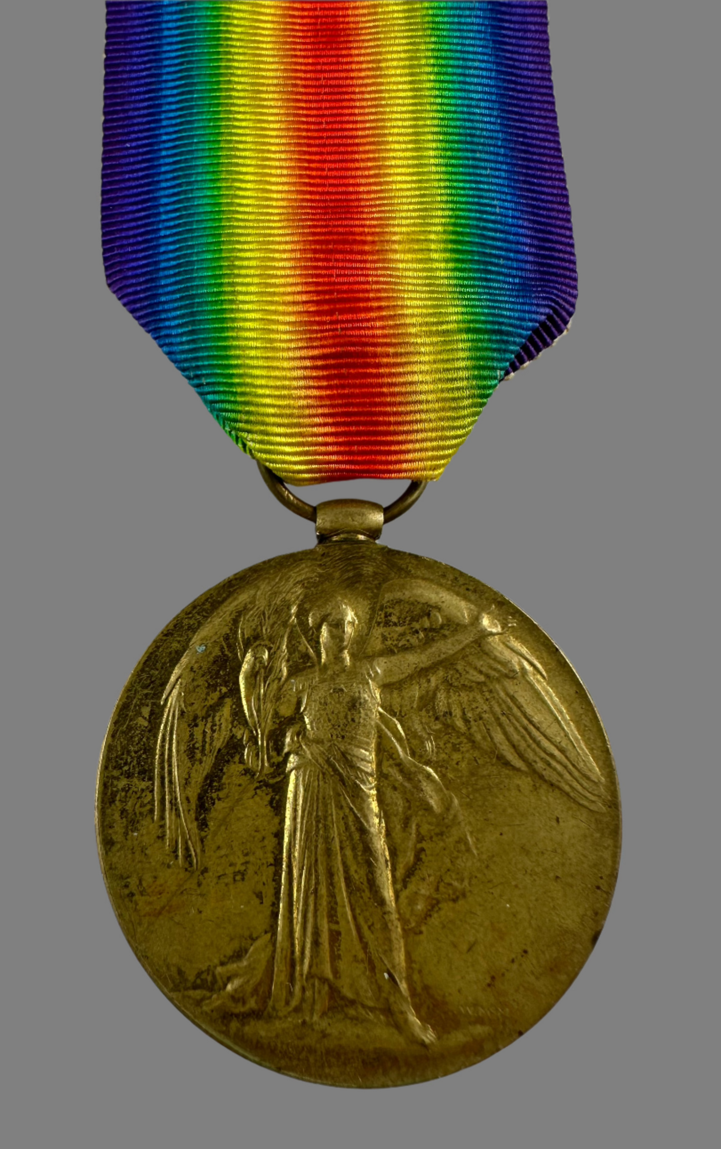 WWI Victory Medal - 2nd Canadian Mounted Rifles - Richards - MM - American