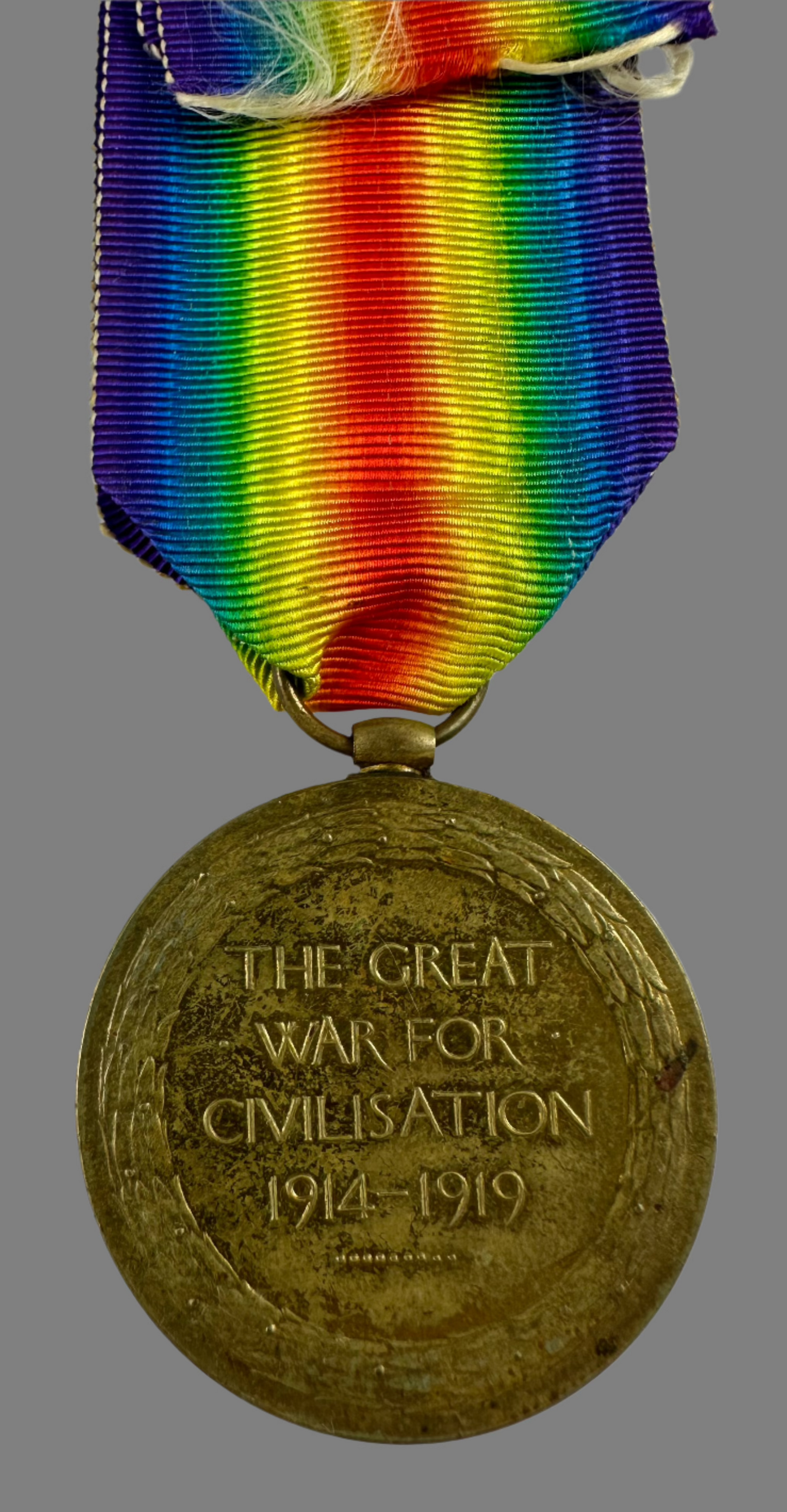 WWI Victory Medal - 2nd Canadian Mounted Rifles - Richards - MM - American