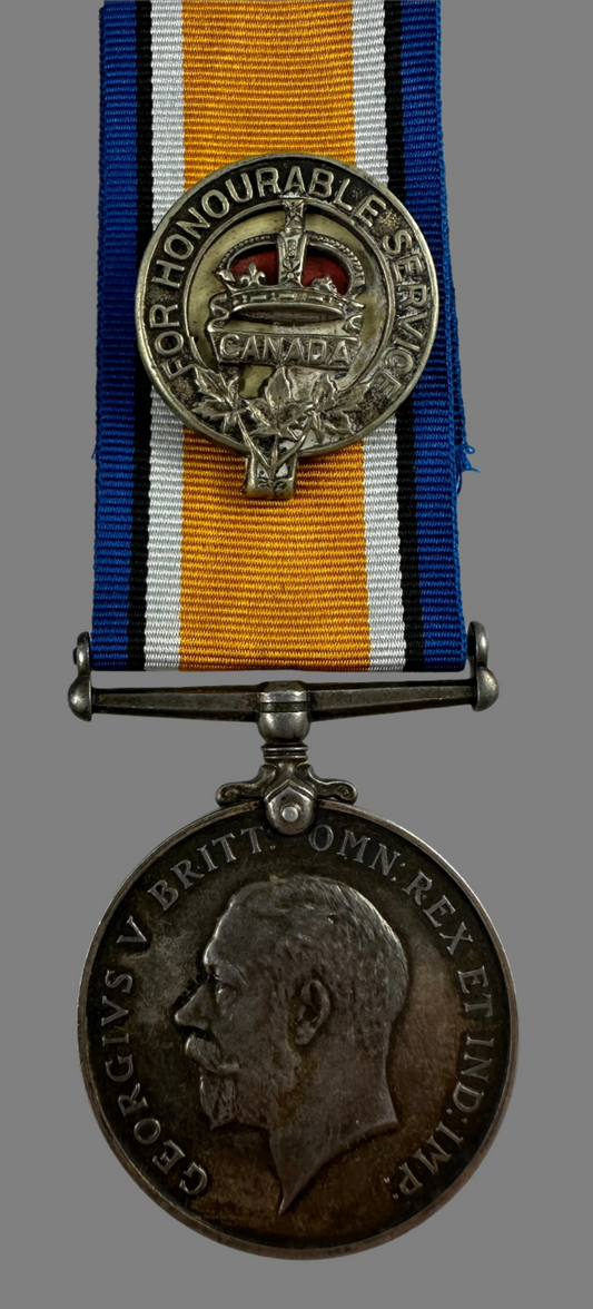WWI British War Medal - Officer Canadian Artillery - Caldow