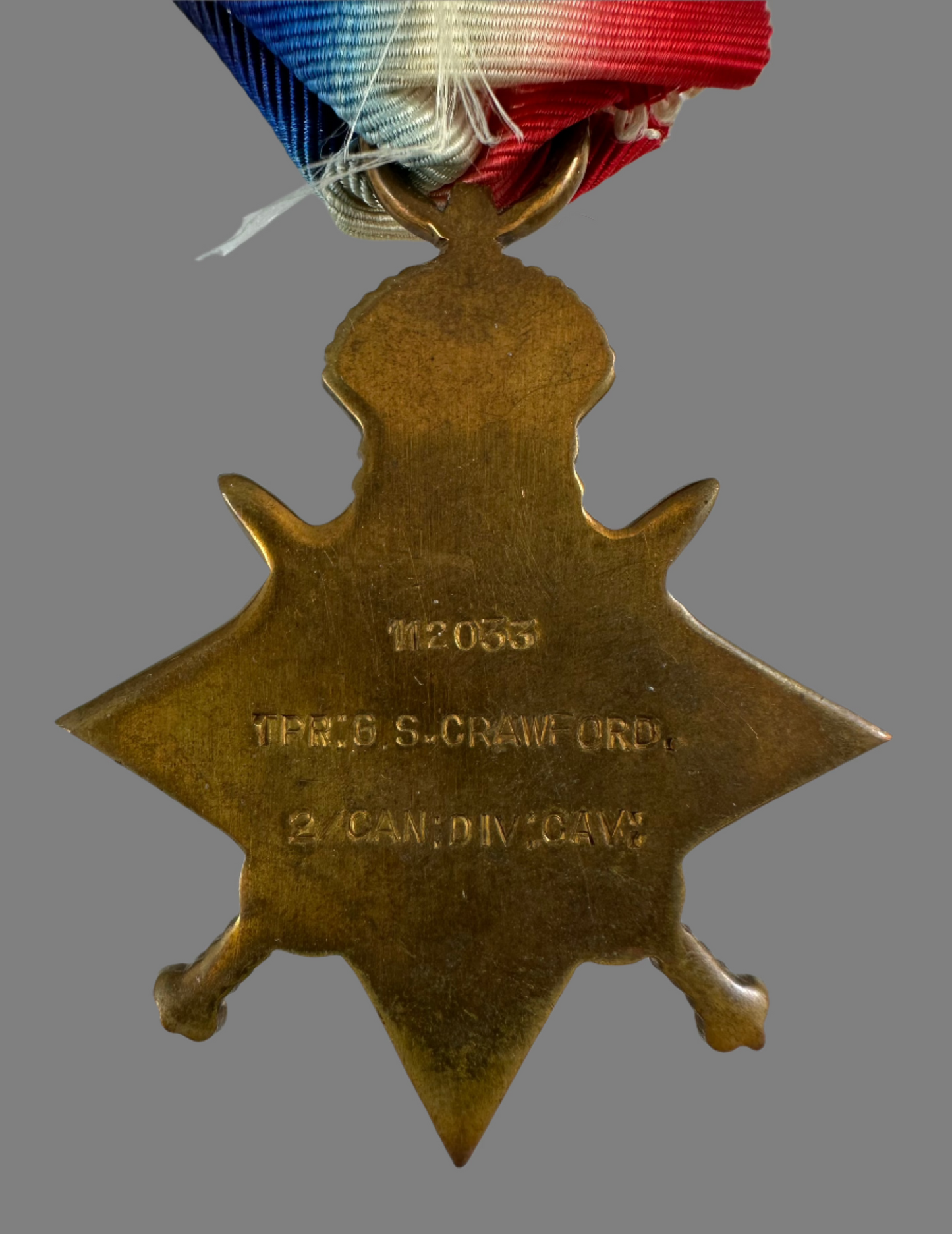 WWI 1914-15 Star - 2nd Canadian Division Cavalry - Crawford