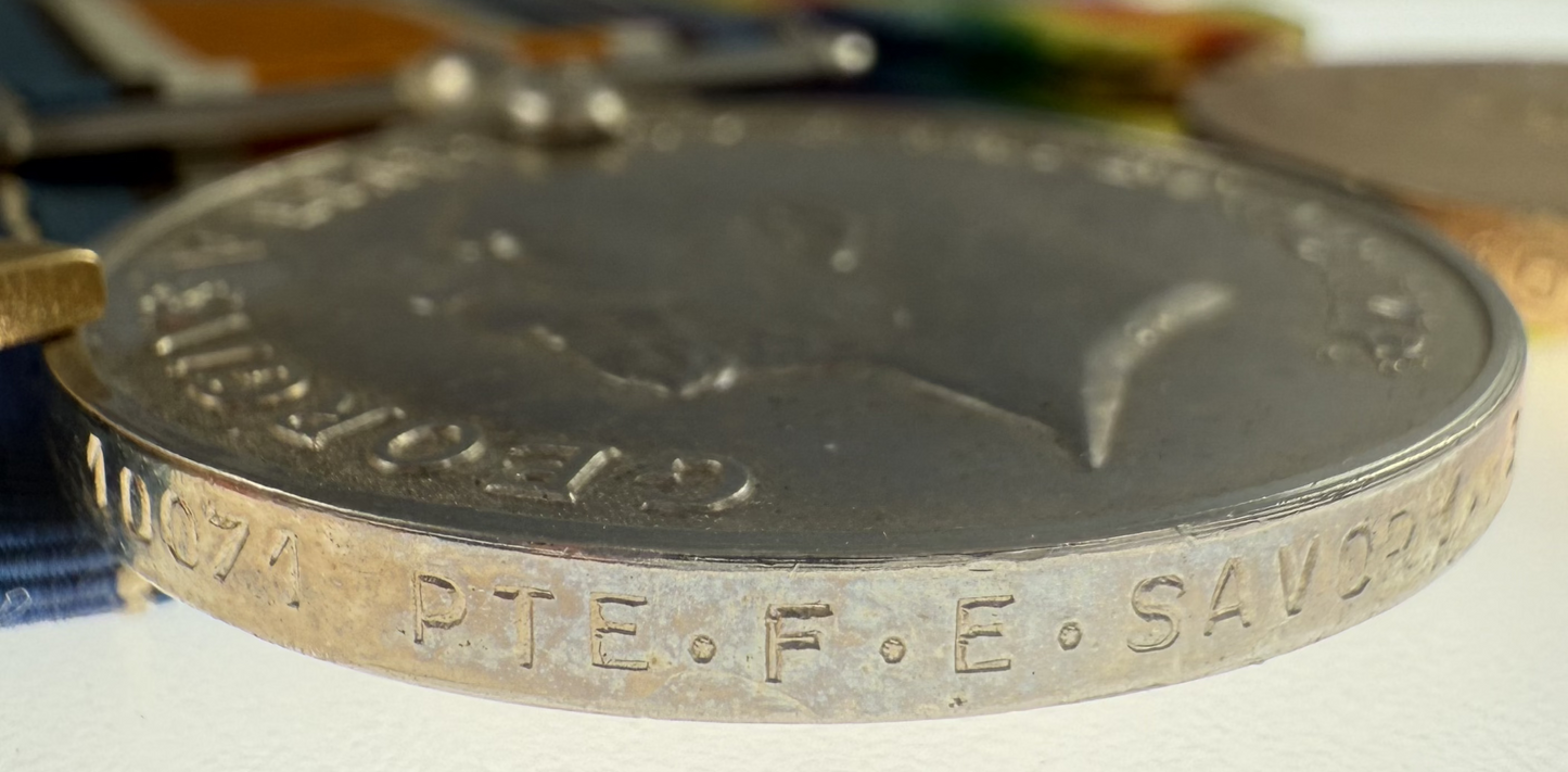 WWI 1914-15 Trio to  3rd Canadian Infantry Battalion - Savory