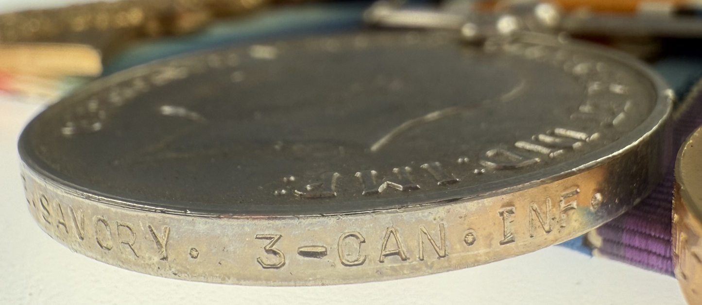 WWI 1914-15 Trio to  3rd Canadian Infantry Battalion - Savory