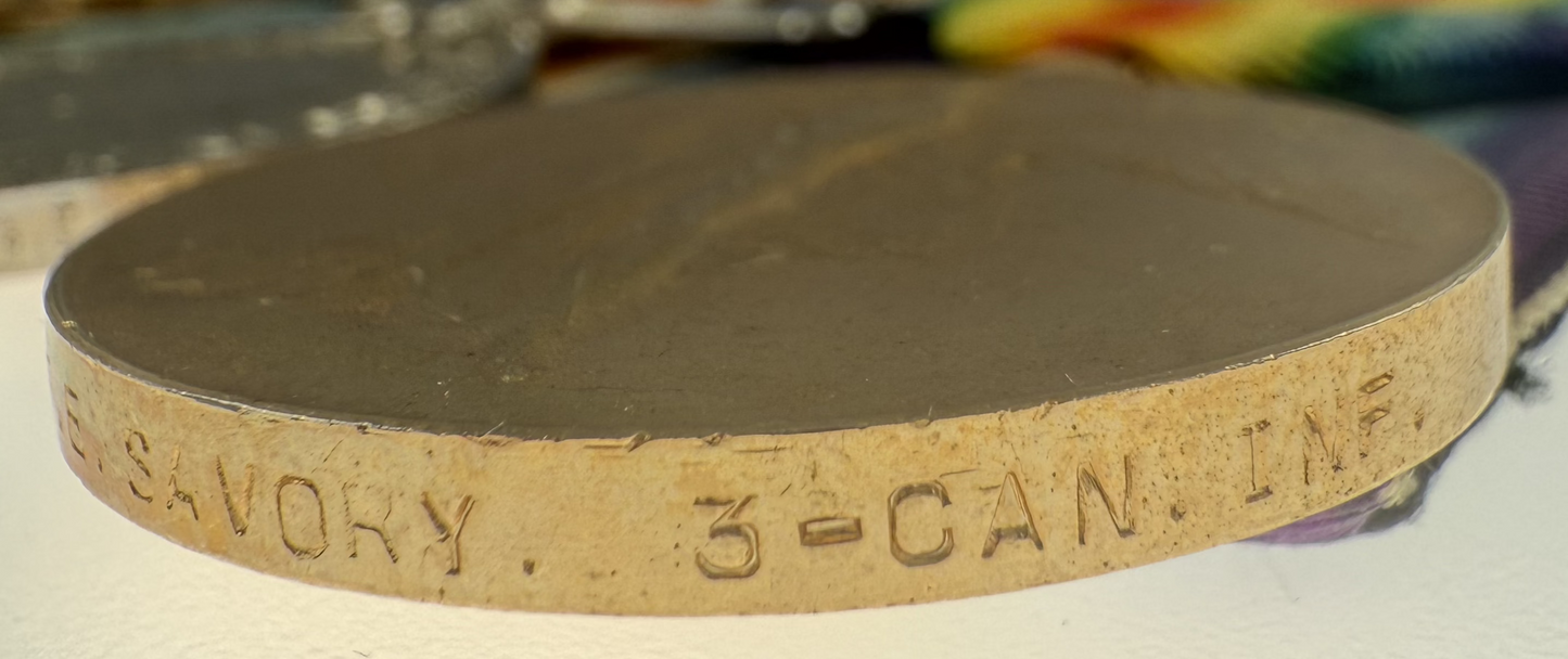 WWI 1914-15 Trio to  3rd Canadian Infantry Battalion - Savory