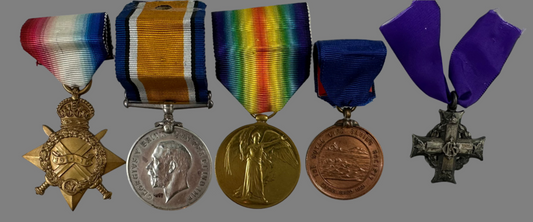 1914-15 Trio and Memorial Cross to Princess Patricia's Canadian Light Infantry - Mathers