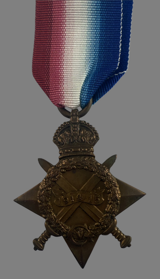 WWI 1914-15 Star - 1st Canadian Infantry Battalion - Johnson - WIA 2x