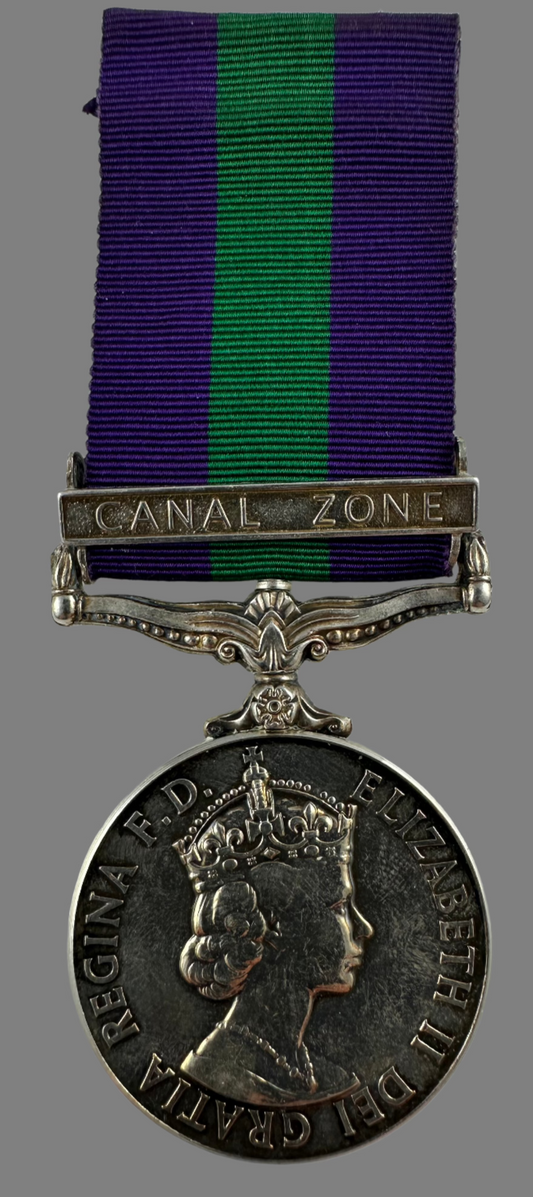 General Service Medal (1918) Canal Zone to Parachute Regiment - Cummings