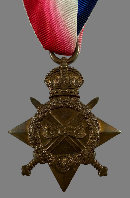 WWI 1914-15 Star - Officer - Royal Scots Fusiliers - Hamilton