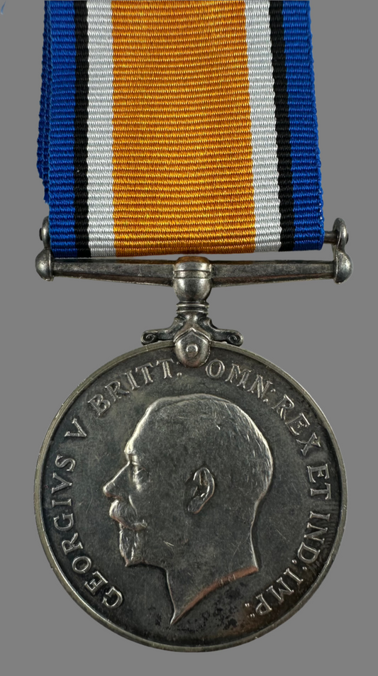 WWI British War Medal to Canadian Railway Troops - Greenman - Wounded