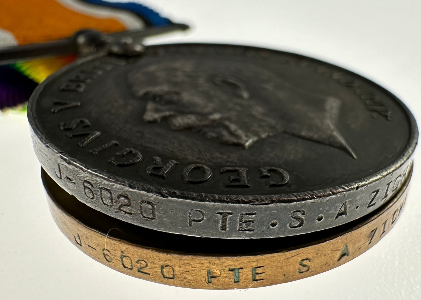 WWI Pair to 40th Battalion Royal Fusiliers (Jewish Legion) - Zichlinsky