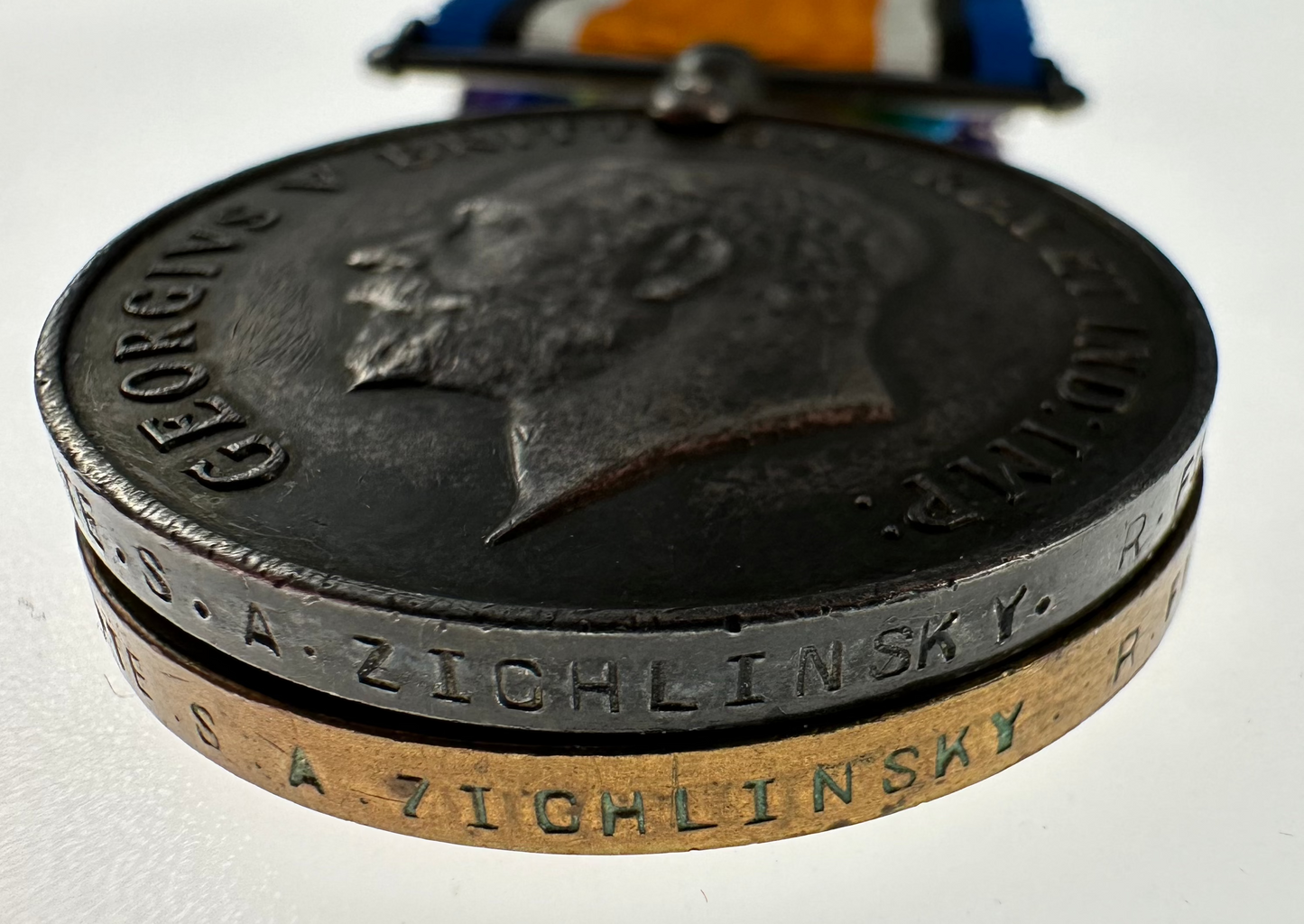 WWI Pair to 40th Battalion Royal Fusiliers (Jewish Legion) - Zichlinsky