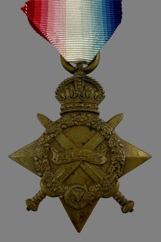 WWI 1914-15 Star - 20th Canadian Infantry Battalion - Wood - Awarded Military Medal