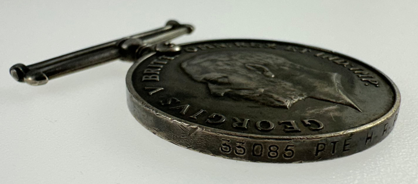 WWI British War Medal - Lancashire Fusiliers - Powell - MM Recipient