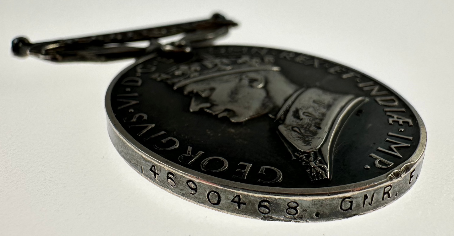 WWII Efficiency Medal - Coultish - Royal Artillery