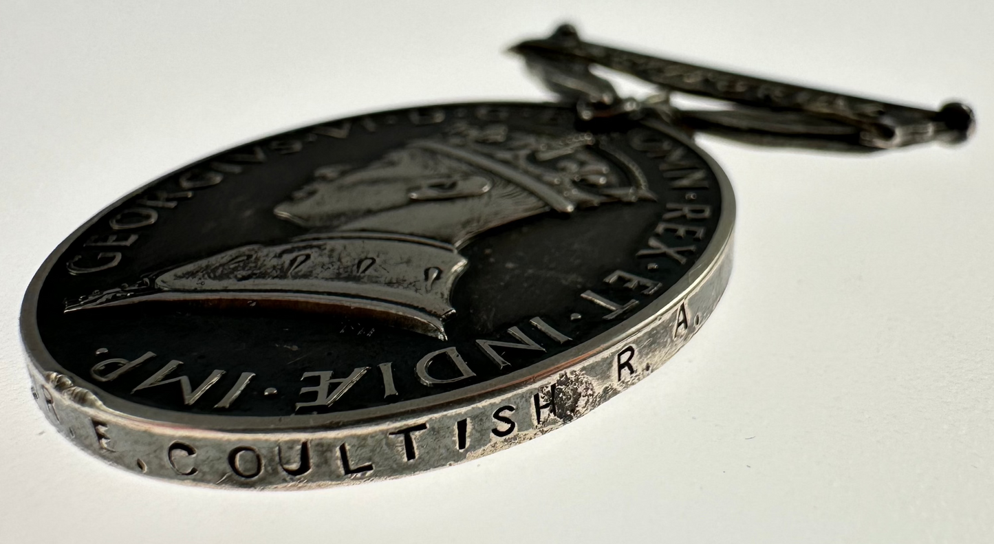 WWII Efficiency Medal - Coultish - Royal Artillery