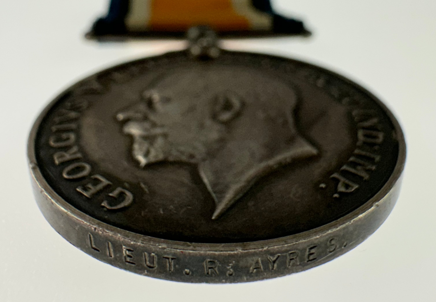 WWI British War Medal - Tank Corps Officer - Ayres