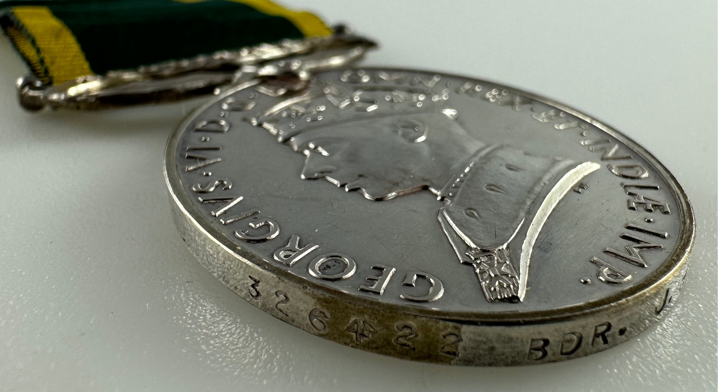 British WWII  - Long Service Medal Group to Royal Artillery - Butt